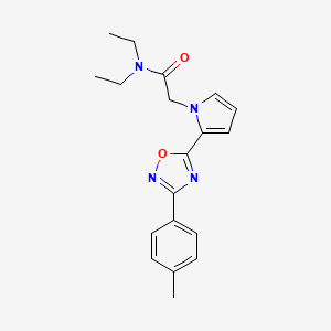 N,N-diethyl-2-{2-[3-(4-methylphenyl)-1,2,4-oxadiazol-5-yl]-1H-pyrrol-1-yl}acetamide