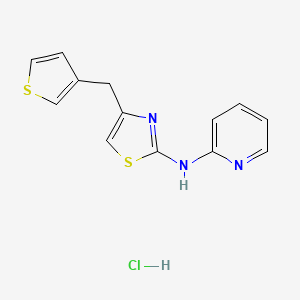 N-(pyridin-2-yl)-4-(thiophen-3-ylmethyl)thiazol-2-amine hydrochloride