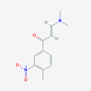 molecular formula C12H14N2O3 B2990402 3-(Dimethylamino)-1-(4-methyl-3-nitrophenyl)prop-2-en-1-one CAS No. 1807940-53-9