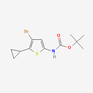 Tert-butyl N-(4-bromo-5-cyclopropylthiophen-2-yl)carbamate