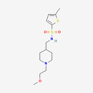 N-((1-(2-methoxyethyl)piperidin-4-yl)methyl)-5-methylthiophene-2-sulfonamide