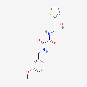 molecular formula C17H20N2O4S B2990422 N1-(2-hydroxy-2-(thiophen-2-yl)propyl)-N2-(3-methoxybenzyl)oxalamide CAS No. 1351658-79-1