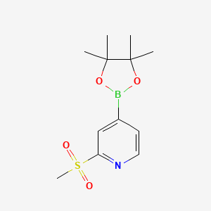 2-(Methylsulfonyl)-4-(4,4,5,5-tetramethyl-1,3,2-dioxaborolan-2-YL)pyridine