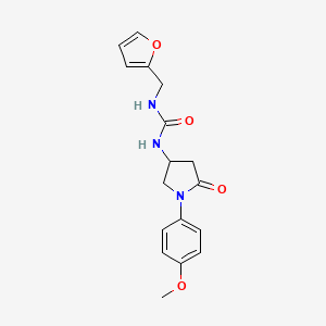 1-(Furan-2-ylmethyl)-3-(1-(4-methoxyphenyl)-5-oxopyrrolidin-3-yl)urea