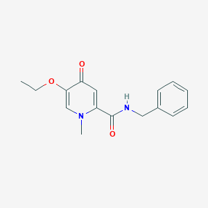 molecular formula C16H18N2O3 B2990446 N-benzyl-5-ethoxy-1-methyl-4-oxo-1,4-dihydropyridine-2-carboxamide CAS No. 1105220-63-0