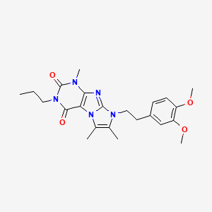 8-(3,4-dimethoxyphenethyl)-1,6,7-trimethyl-3-propyl-1H-imidazo[2,1-f]purine-2,4(3H,8H)-dione