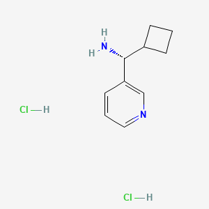 molecular formula C10H16Cl2N2 B2990488 (R)-环丁基(吡啶-3-基)甲胺；二盐酸盐 CAS No. 2248176-07-8
