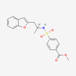 methyl 4-(N-(1-(benzofuran-2-yl)propan-2-yl)sulfamoyl)benzoate