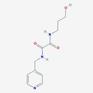 molecular formula C11H15N3O3 B299050 N~1~-(3-hydroxypropyl)-N~2~-(4-pyridinylmethyl)ethanediamide 