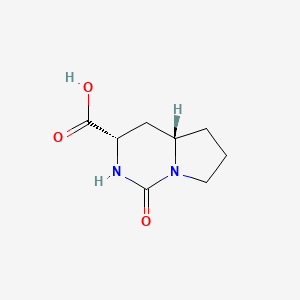 molecular formula C8H12N2O3 B2990501 (3S,4As)-1-氧代-3,4,4a,5,6,7-六氢-2H-吡咯并[1,2-c]嘧啶-3-羧酸 CAS No. 2402789-88-0