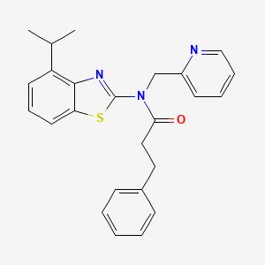 N-(4-isopropylbenzo[d]thiazol-2-yl)-3-phenyl-N-(pyridin-2-ylmethyl)propanamide