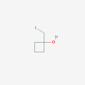 molecular formula C5H9IO B2990529 1-(碘甲基)环丁醇 CAS No. 2148025-72-1