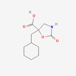 5-(Cyclohexylmethyl)-2-oxo-1,3-oxazolidine-5-carboxylic acid