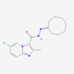 molecular formula C17H21ClN4O B299054 6-chloro-N'-cyclooctylidene-2-methylimidazo[1,2-a]pyridine-3-carbohydrazide 