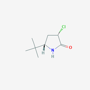 molecular formula C8H14ClNO B2990554 (3S,5S)-5-Tert-butyl-3-chloropyrrolidin-2-one CAS No. 2287247-62-3