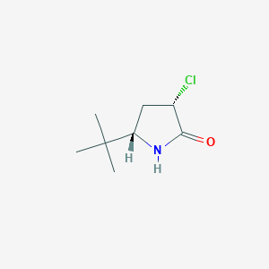 molecular formula C8H14ClNO B2990554 (3S,5S)-5-叔丁基-3-氯吡咯-2-酮 CAS No. 2287247-62-3