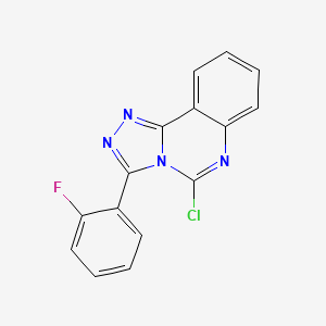 molecular formula C15H8ClFN4 B2990561 5-氯-3-(2-氟苯基)-[1,2,4]三唑并[4,3-c]喹唑啉 CAS No. 339026-03-8