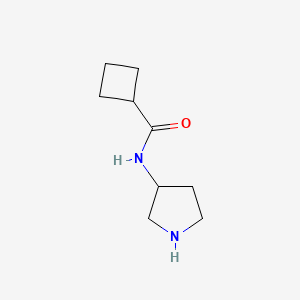 molecular formula C9H16N2O B2990564 N-(pyrrolidin-3-yl)cyclobutanecarboxamide CAS No. 1154167-85-7