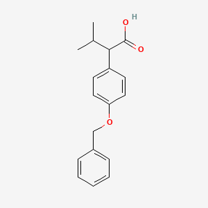 molecular formula C18H20O3 B2990571 2-(4-(Benzyloxy)phenyl)-3-methylbutanoic acid CAS No. 121108-85-8