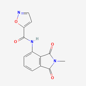molecular formula C13H9N3O4 B2990575 N-(2-methyl-1,3-dioxoisoindolin-4-yl)isoxazole-5-carboxamide CAS No. 919751-58-9