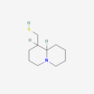 molecular formula C10H19NS B2990579 octahydro-2H-quinolizin-1-ylmethanethiol CAS No. 667909-62-8