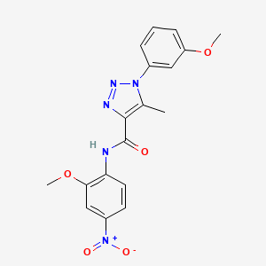 N-(2-methoxy-4-nitrophenyl)-1-(3-methoxyphenyl)-5-methyl-1H-1,2,3-triazole-4-carboxamide