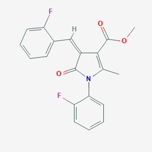 molecular formula C20H15F2NO3 B299059 methyl 4-(2-fluorobenzylidene)-1-(2-fluorophenyl)-2-methyl-5-oxo-4,5-dihydro-1H-pyrrole-3-carboxylate 