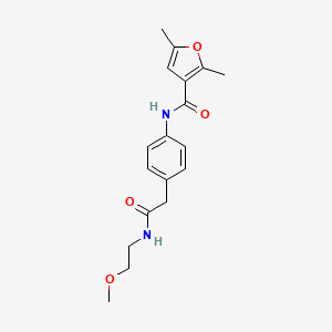 N-(4-(2-((2-methoxyethyl)amino)-2-oxoethyl)phenyl)-2,5-dimethylfuran-3-carboxamide