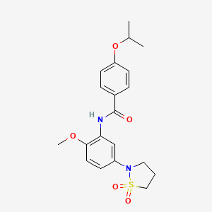 N-(5-(1,1-dioxidoisothiazolidin-2-yl)-2-methoxyphenyl)-4-isopropoxybenzamide