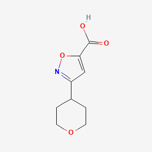 3-(Oxan-4-yl)-1,2-oxazole-5-carboxylic acid
