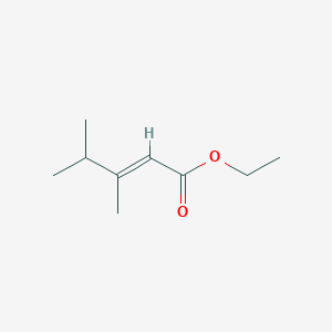 molecular formula C9H16O2 B2990617 Ethyl 3,4-dimethylpent-2-enoate CAS No. 21016-45-5