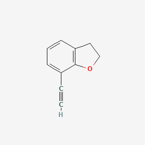 molecular formula C10H8O B2990618 7-Ethynyl-2,3-dihydro-1-benzofuran CAS No. 1594068-22-0