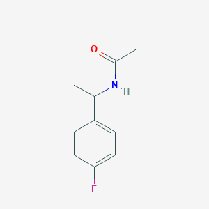 molecular formula C11H12FNO B2990681 N-[1-(4-氟苯基)乙基]丙-2-烯酰胺 CAS No. 1248707-14-3