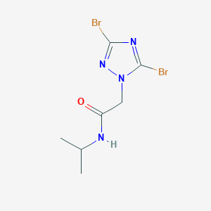 2-(3,5-Dibromo-1H-1,2,4-triazol-1-yl)-N-isopropylacetamide