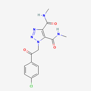 1-[2-(4-chlorophenyl)-2-oxoethyl]-N,N'-dimethyl-1H-1,2,3-triazole-4,5-dicarboxamide