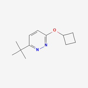 molecular formula C12H18N2O B2990689 3-Tert-butyl-6-cyclobutoxypyridazine CAS No. 2175978-60-4
