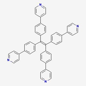 molecular formula C46H32N4 B2990699 1,1,2,2-Tetrakis(4-(pyridin-4-yl)phenyl)ethene CAS No. 1227195-24-5