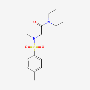molecular formula C14H22N2O3S B2990723 N,N-二乙基-2-[甲基-(4-甲基苯基)磺酰氨基]乙酰胺 CAS No. 723329-05-3