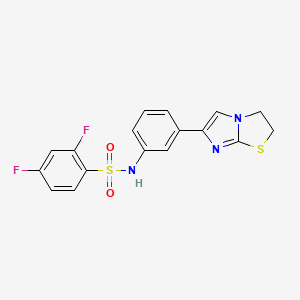 N-(3-(2,3-dihydroimidazo[2,1-b]thiazol-6-yl)phenyl)-2,4-difluorobenzenesulfonamide