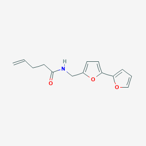 N-({[2,2'-bifuran]-5-yl}methyl)pent-4-enamide