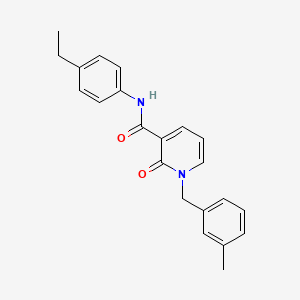 molecular formula C22H22N2O2 B2990762 N-(4-乙基苯基)-1-(3-甲基苄基)-2-氧代-1,2-二氢吡啶-3-甲酰胺 CAS No. 899947-87-6