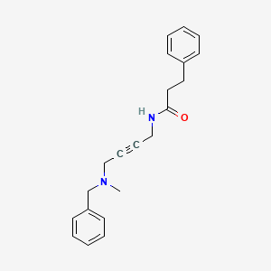 molecular formula C21H24N2O B2990802 N-(4-(benzyl(methyl)amino)but-2-yn-1-yl)-3-phenylpropanamide CAS No. 1396803-41-0