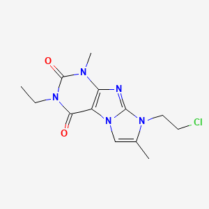 8-(2-chloroethyl)-3-ethyl-1,7-dimethyl-1H-imidazo[2,1-f]purine-2,4(3H,8H)-dione