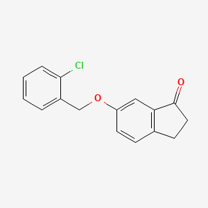 6-((2-chlorobenzyl)oxy)-2,3-dihydro-1H-inden-1-one