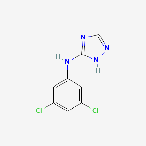 molecular formula C8H6Cl2N4 B2990830 N-(3,5-dichlorophenyl)-1H-1,2,4-triazol-5-amine CAS No. 400074-75-1