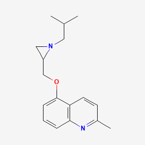 2-Methyl-5-[[1-(2-methylpropyl)aziridin-2-yl]methoxy]quinoline