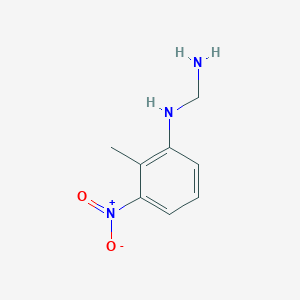 molecular formula C8H11N3O2 B2990837 N'-(2-methyl-3-nitrophenyl)methanediamine CAS No. 1397199-80-2