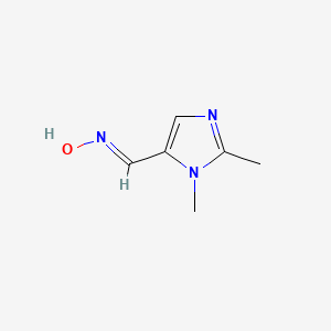 molecular formula C6H9N3O B2990904 (NE)-N-[(2,3-dimethylimidazol-4-yl)methylidene]hydroxylamine CAS No. 24134-15-4