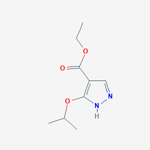 molecular formula C9H14N2O3 B2990912 ethyl 3-isopropoxy-1H-pyrazole-4-carboxylate CAS No. 888739-04-6
