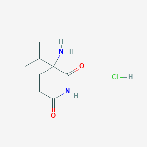 3-Amino-3-propan-2-ylpiperidine-2,6-dione;hydrochloride
